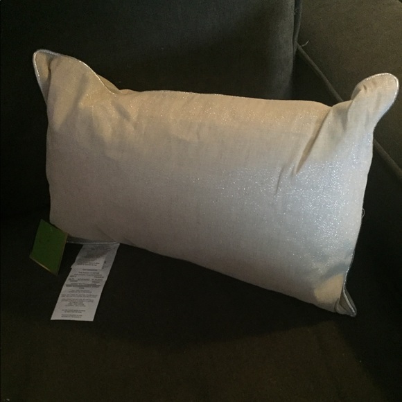Kate Spade NWT Natural Metallic Decorative Pillow - Picture 3 of 8